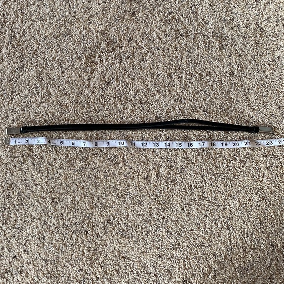 Express Black and Silver Skinny Belt M/L - Picture 6 of 9